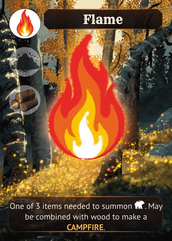 Flame card