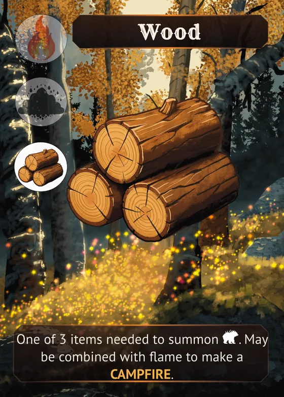 Wood card